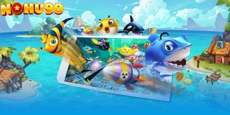 Giao diện được thiết kế với phong cách đại dương đầy màu sắc